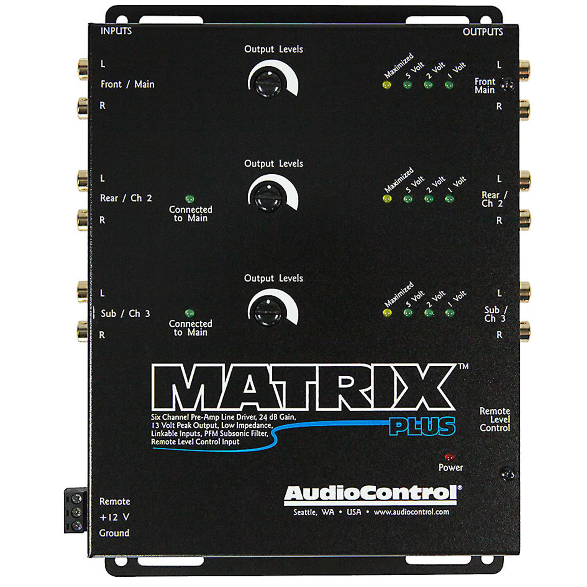 AudioControl MATRIX PLUS 6-Ch Line Driver w/ Level Control